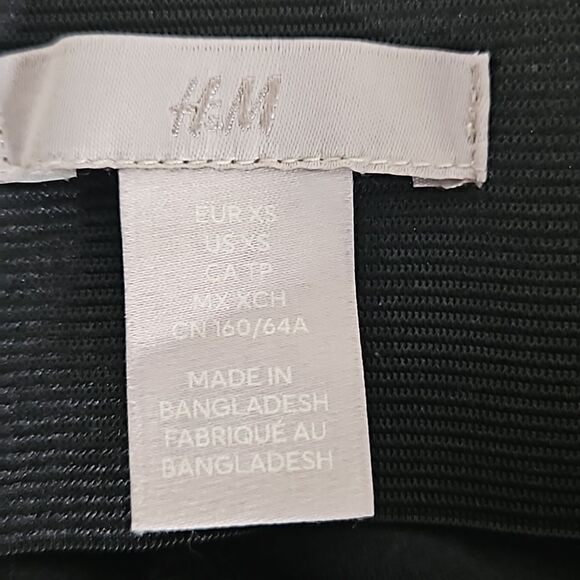 H&M Casual Elastic Waistband Pants Black XS - Picture 6 of 16